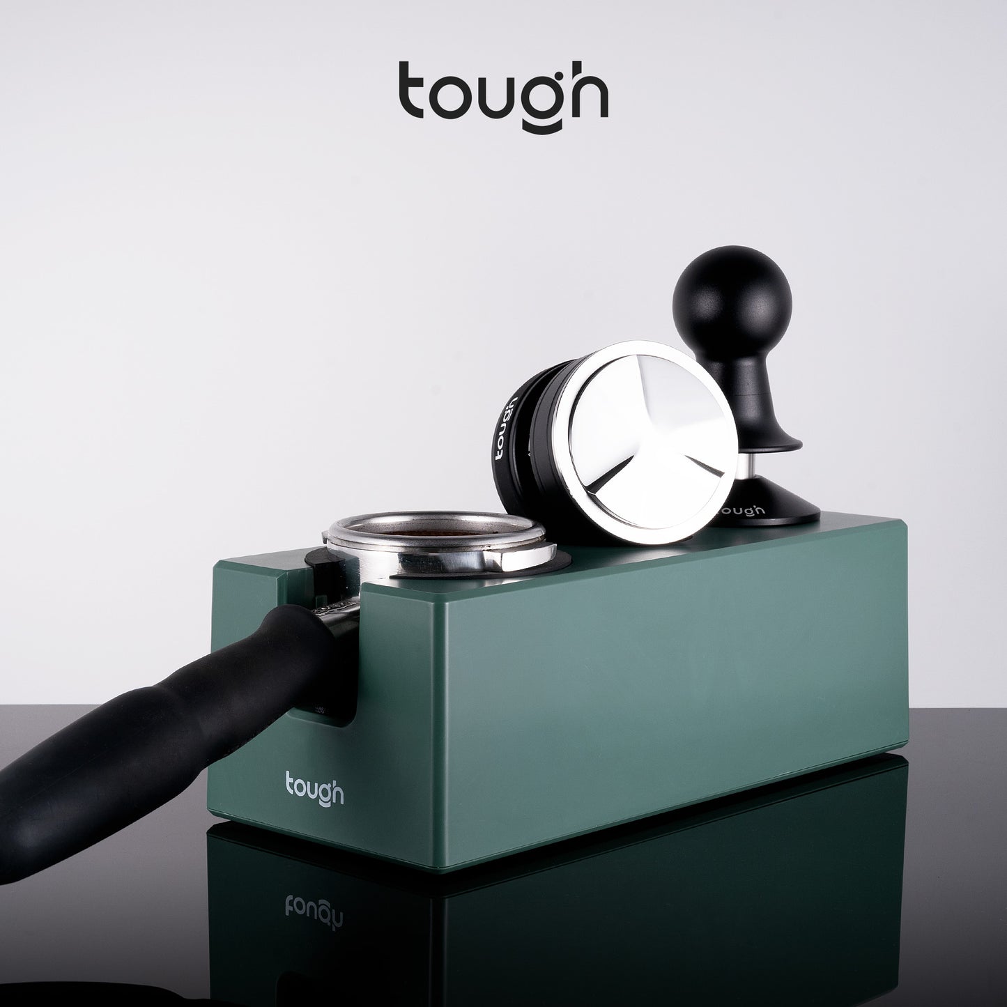 Espresso Tamper Stand Set (3-Hole Handle Holder, Plastic Distributor & Tamper Base)