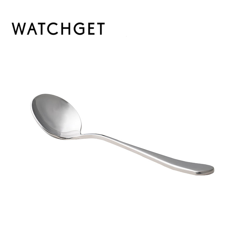 watchget Professional Coffee Cupping Spoon,Coffee Measuring Scoop Stainless Steel Round Spoons,Gift with the Spoon Holder Bag