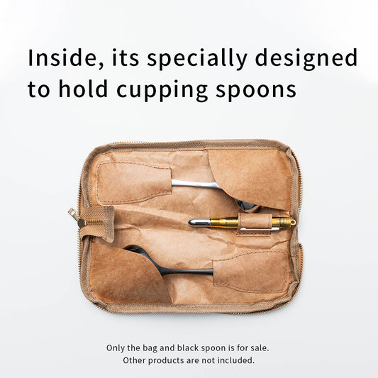 watchget Coffee Cupping Spoon Holder Bag - Professional Coffee Cupping Spoon Storage Bag - Ultra Lightweight DuPont Paper - Yellow - Unisex - Classic Style