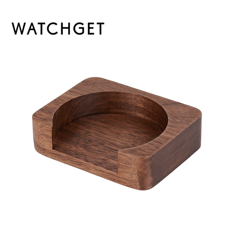 watchget Espresso Paper Filter Holder Update Coffee Filter Storage Container Coffee Filter Dispenser Compatible with Areopress (51-63mm) Round Disposable Puck Screen Paper Filters, Wood