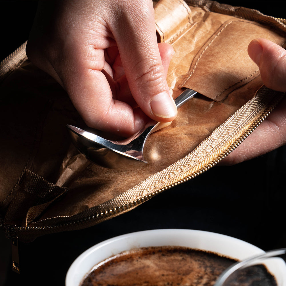 watchget Coffee Cupping Spoon Holder Bag - Professional Coffee Cupping Spoon Storage Bag - Ultra Lightweight DuPont Paper - Yellow - Unisex - Classic Style