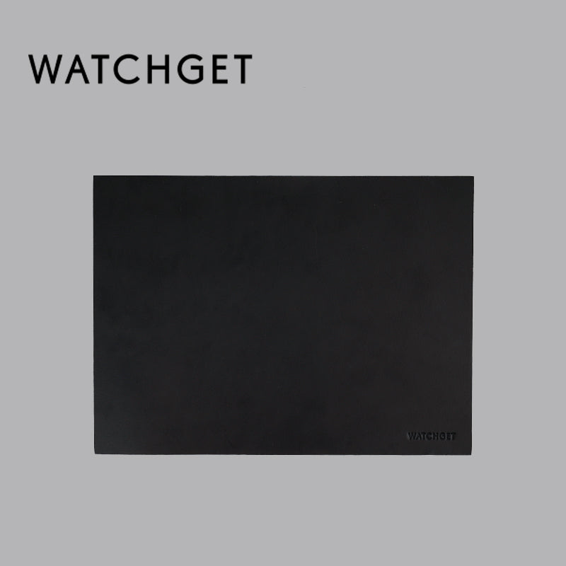 watchget Leather Espresso Tamper Mat, 7.08inch×9.6inch Coffee Tamp Station Cowhide Coffee Tamping Mat, Coffee Bar Mat for Countertops Espresso Accessories