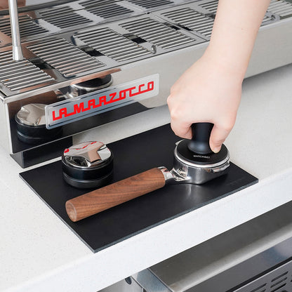 watchget 58mm Espresso Coffee Tamper 30lbs Double Spring Loaded Tamper Barista Calibrated Coffee Tamper Fits 58mm Portafilter Espresso Machine Anodized Aluminum Handle and Stainless Steel Flat Base