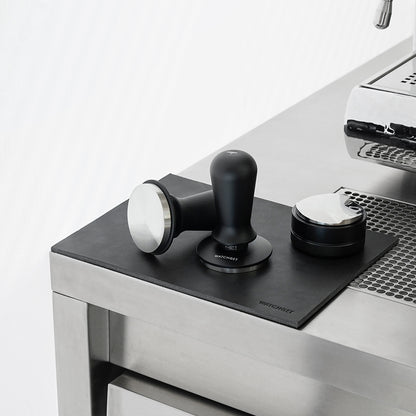 watchget 58mm Espresso Coffee Tamper 30lbs Double Spring Loaded Tamper Barista Calibrated Coffee Tamper Fits 58mm Portafilter Espresso Machine Anodized Aluminum Handle and Stainless Steel Flat Base
