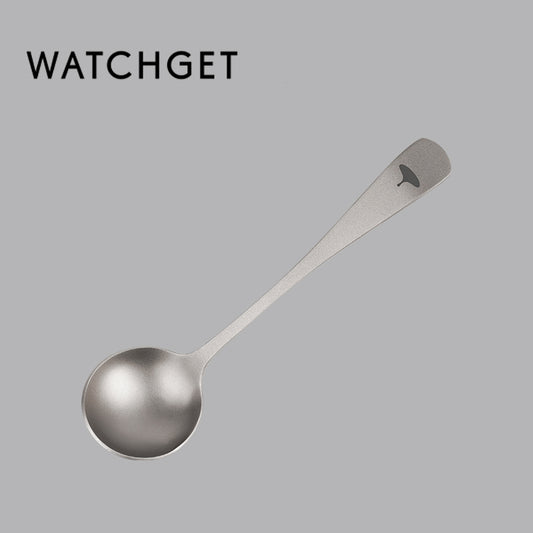 watchget Professional Coffee Cupping Spoon - 6.18 Inch Titanium Round Measuring Spoon for Espresso, Specialty Coffee, Baristas