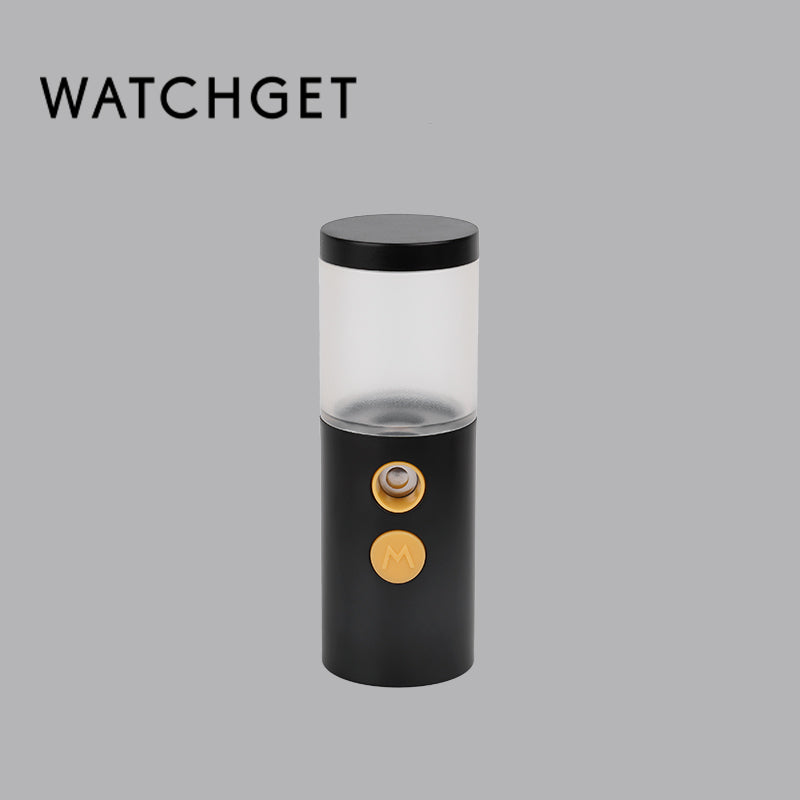 watchget 20ml/25ml Cylindrical Coffee Bean Atomizer Rdt Sprayer for Reducing Coffee Powder Static, Portable Electric Nano-Atomizer Rechargeable Espresso Sprayer, Black