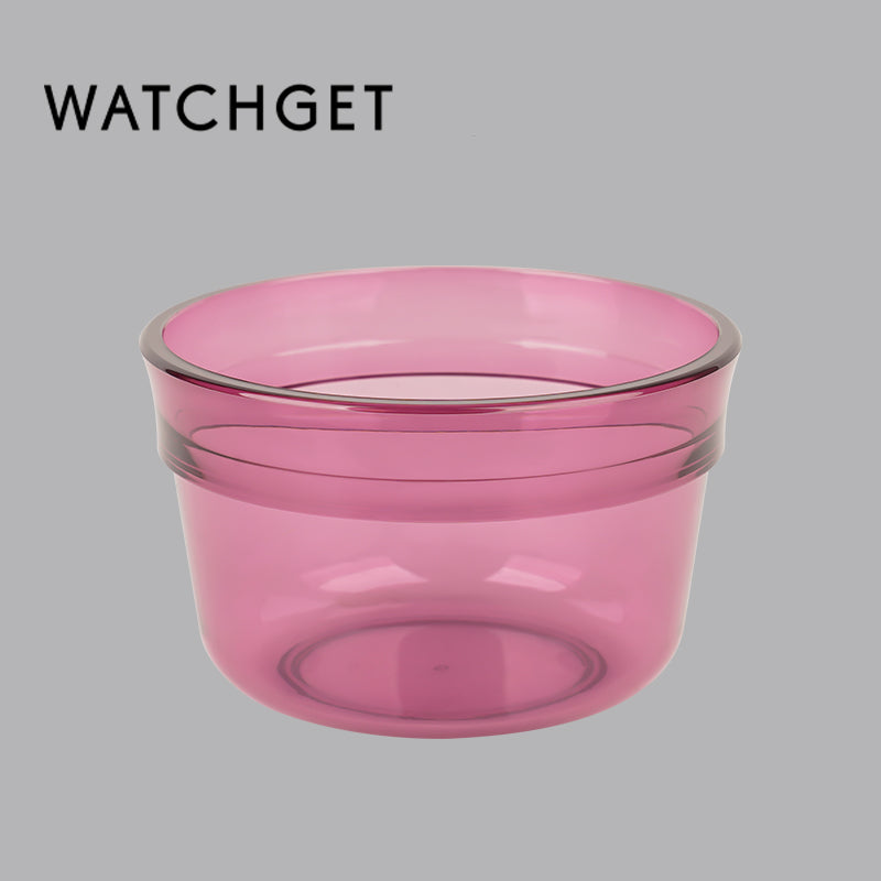 watchget 7oz/200ml Coffee Dosing Bowl Stackable Clear Cupping Bowl Plastic Coffee Bean Measuing Bowls for Tasting, Purple