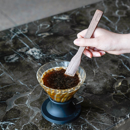 watchget 9.25 Inch Wooden Coffee Syphone Stir Stick French Press Spoon, Reusable Coffee Brewer Stirrer for Coffeemaker
