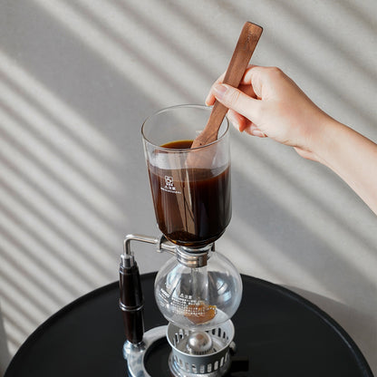 watchget 9.25 Inch Wooden Coffee Syphone Stir Stick French Press Spoon, Reusable Coffee Brewer Stirrer for Coffeemaker