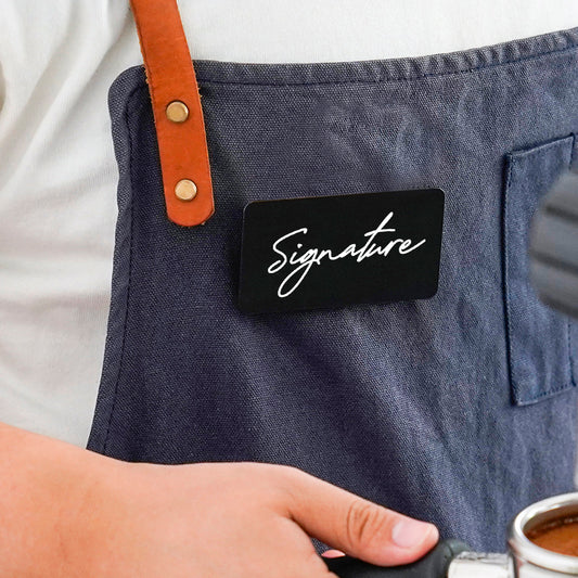 watchget Name Tag Blank Name Badge DIY Handwriting Blank ID Name Badge with Pin Identification Badges for Shops Office Workers Students