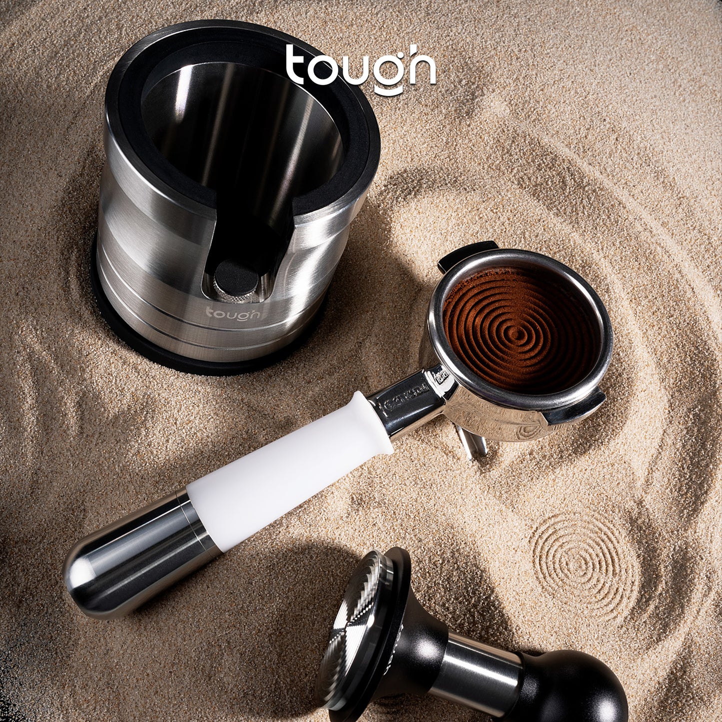 Espresso Handle Holder Coffee Tamper Stand - Adjustable Height Storage for Coffee Distribution & Brewing Tools