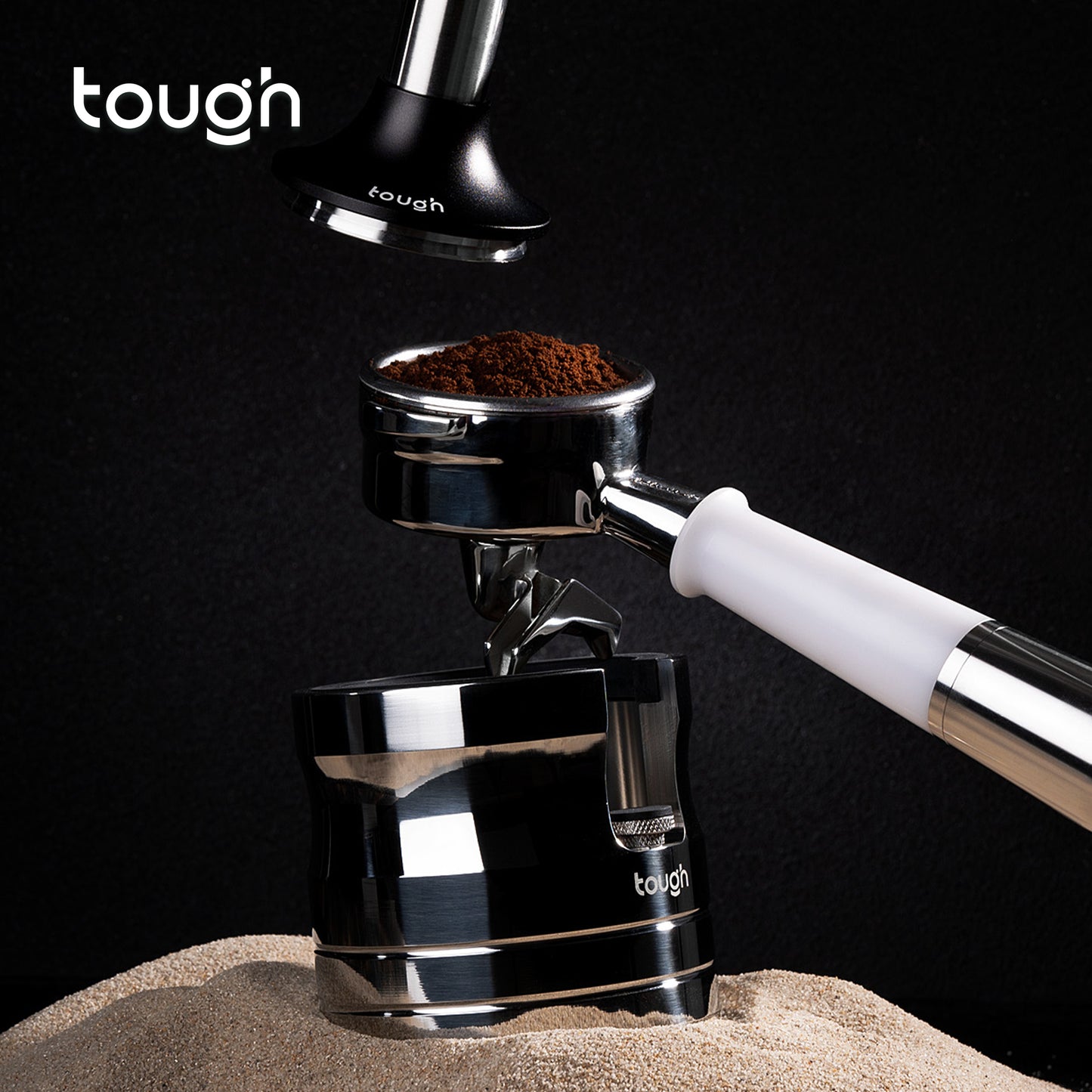 Espresso Handle Holder Coffee Tamper Stand - Adjustable Height Storage for Coffee Distribution & Brewing Tools