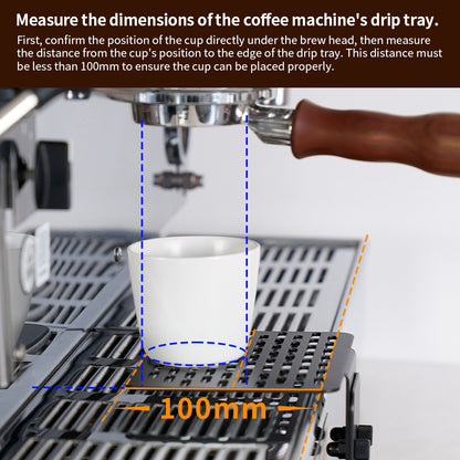 watchget Coffee Weighing Rack Electronic Scale Rack Height Adjustable Stainless Steel Coffee Scale Rack Stem Espresso Machine Scale Rod Protection Rack