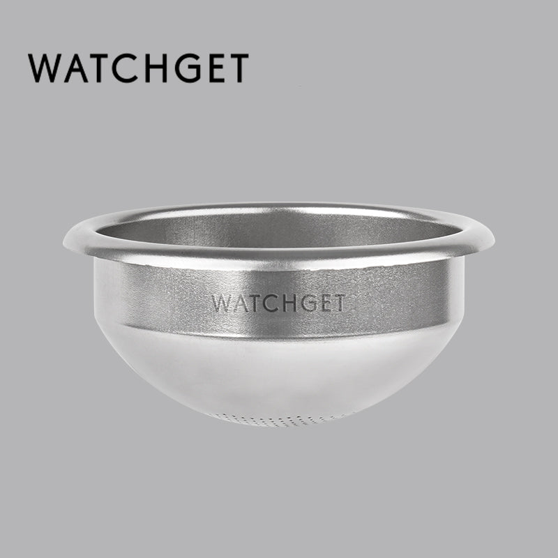 watchget 58mm Espresso Portafilter Basket 316 Stainless Steel Filter Basket Spherical Bottom Design for Even Espresso Extraction, Compatible with 58mm Espresso Machines