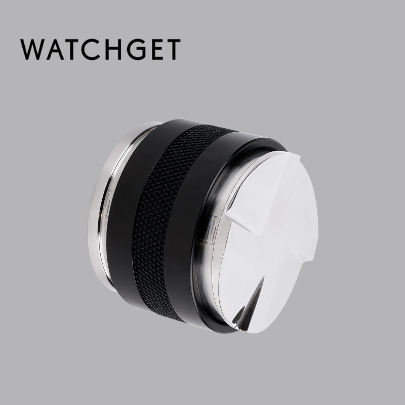watchget 58mm Coffee Distributor & Hand Tamper Adjustable Depth Espresso Tamper Dual Head Coffee Leveler Fits 53/58mm Espresso Portafilter Professional Espresso Distribution Tool V2