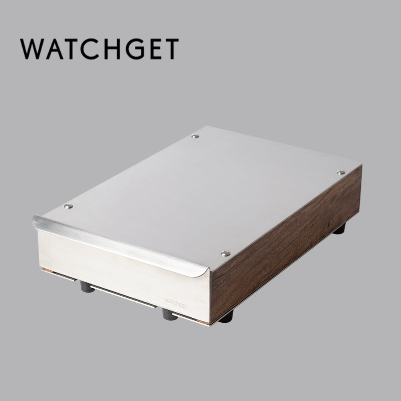 watchget Espresso Knock Box Drawer Stainless Steel Detachable Coffee Ground Knock Container with Removable Knock Bar and Non-Slip Base For Home, Office, Coffee Shop