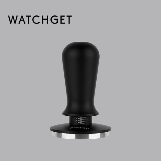 watchget 58mm Espresso Coffee Tamper 30lbs Double Spring Loaded Tamper Barista Calibrated Coffee Tamper Fits 58mm Portafilter Espresso Machine Anodized Aluminum Handle and Stainless Steel Flat Base