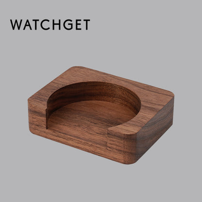 watchget Espresso Paper Filter Holder Update Coffee Filter Storage Container Coffee Filter Dispenser Compatible with Areopress (51-63mm) Round Disposable Puck Screen Paper Filters, Wood