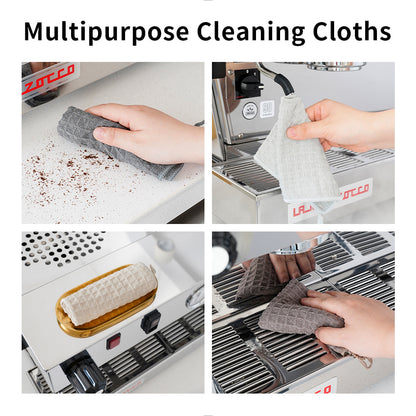 watchget Barista Microfiber Cloths (12"x12") Professional Cleaning Towels for Espresso Machines, Steam Wands & Countertops Essential Coffee Bar Accessories