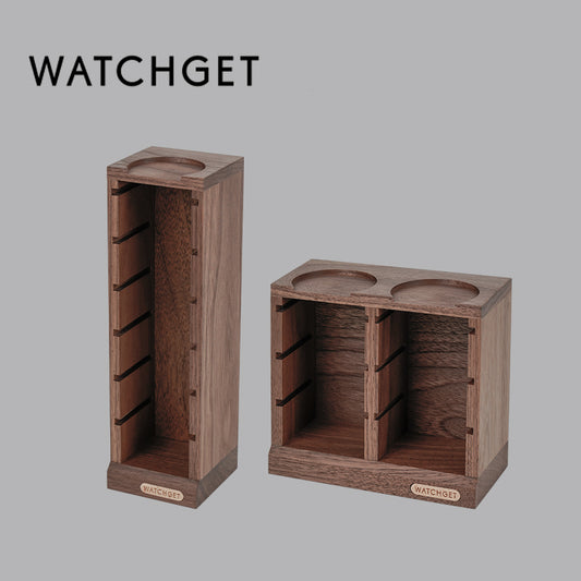 watchget Espresso Filter Basket Stand Portafilter Filter Basket Holder Rack Wooden Espresso Portafilter Precision Basket Storage Stand for 58mm Espresso Machines and 58mm Coffee Puck Screen