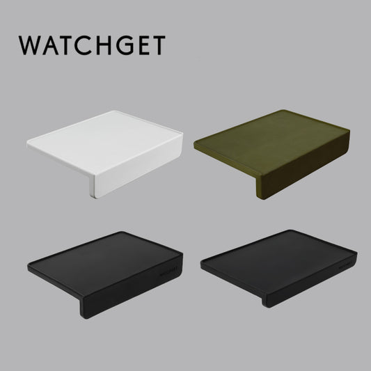 watchget Espresso Tamping Mat, Coffee Tamper Mat, Black Food Grade Silicone Pad, 8Inch X 6Inch Coffee Tamping Mat, Portafilter Mat For Barista Espresso Machine Accessory, Waterproof and Heat Resistant