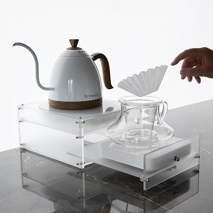 WATCHGET Acrylic Frosted Single Drawer Base Compatible