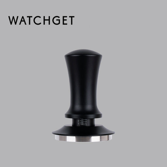 watchget 58mm Espresso Coffee Tamper, Spring Loaded Tamper Stainless Steel Barista Espresso Tamper Calibrated Espresso Hand Tamper with Scale Coffee Espresso Accessories for 51/53/58mm Portafilter