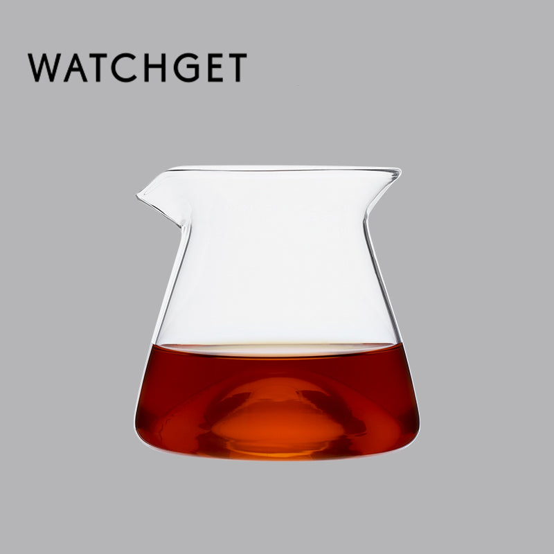 watchget 300ml Coffee Server Glass Coffee Carafe Pour Over Coffee Server Heat Resistant Coffee Pot Maker, Clear