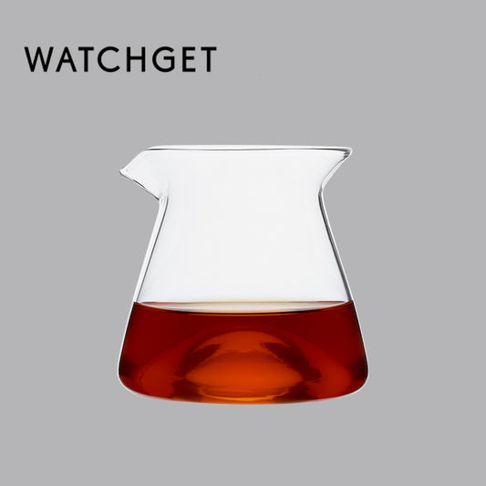 watchget 300ml Coffee Server Glass Coffee Carafe Pour Over Coffee Server Heat Resistant Coffee Pot Maker, Clear