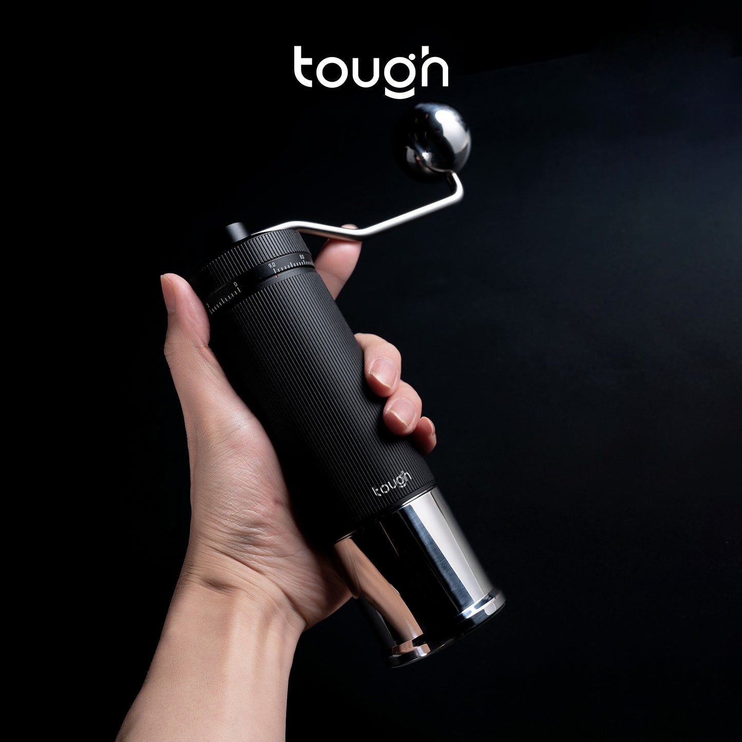 Jingren M1 Grinder - External-Adjustment Hand Coffee Grinder, Stainless Steel Burr Grinder for Pour Over Coffee Beans