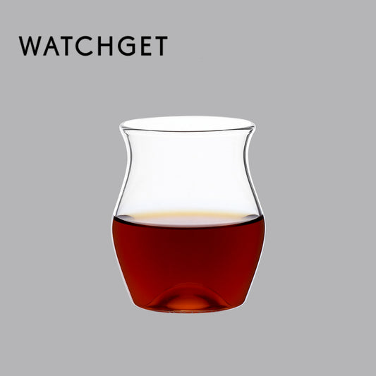 watchget Espresso Cup 5oz/150ml Single Wall Espresso Shot Glass for Specialty Coffee, Cold Brew, Espresso & Wine - Enhances Aroma Borosilicate Glass Cappuccino Sense Cup Drinking Mug, Clear