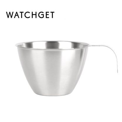 Espresso Shot Cup, watchget Espresso Measuring Cup with Handle and Insdie Mark Stainless Steel Measuring Shot Cup for Barista Cafe Home Professional Espresso Coffee Accessories