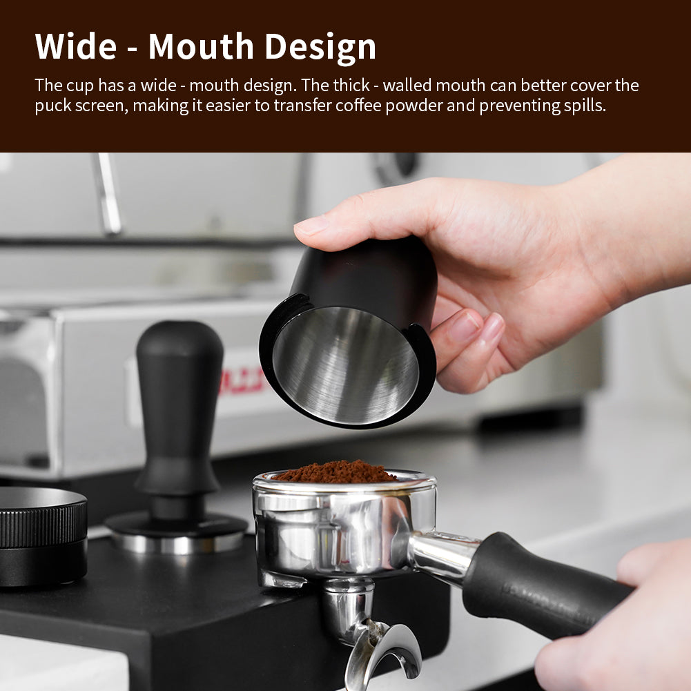 watchget 58mm Coffee Dosing Cup - Espresso Dosing Cup Compatible with 58mm Portafilter Stainless Steel - Espresso Machine Accessory