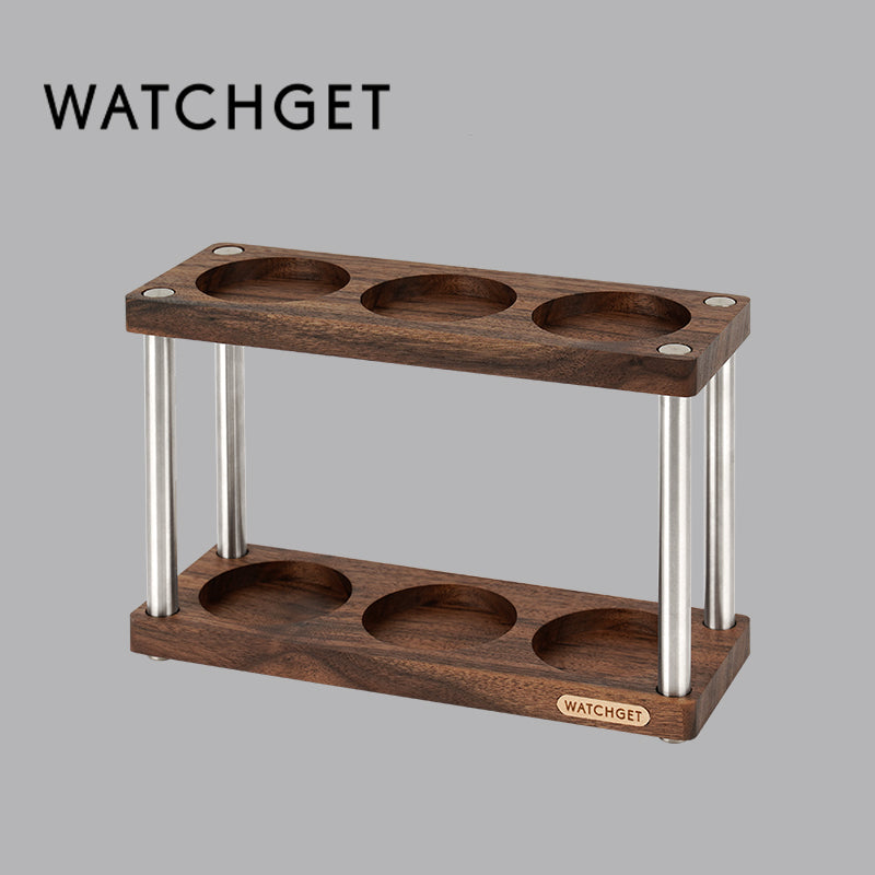 watchget Espresso Coffee Tamper Station Double-Deck Espresso Tamper Storage Stand Rack Fit For 51-58mm Tamper, Distributor