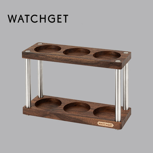 watchget Espresso Coffee Tamper Station Double-Deck Espresso Tamper Storage Stand Rack Fit For 51-58mm Tamper, Distributor