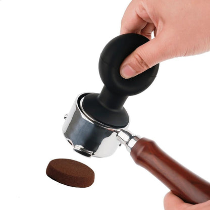 watchget Coffee Puck Ejector Tool, 51mm Silent Coffee Grounds Remover Free-knock Puck Blower Quietly Fit 51-54mm Bottomless Protafilter Barista Accessories