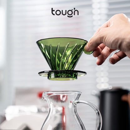 Hurricane Dripper V60 Coffee Dripper 01 - Pour Over Coffee Filter Cup with High Flow Rate & Low Bypass