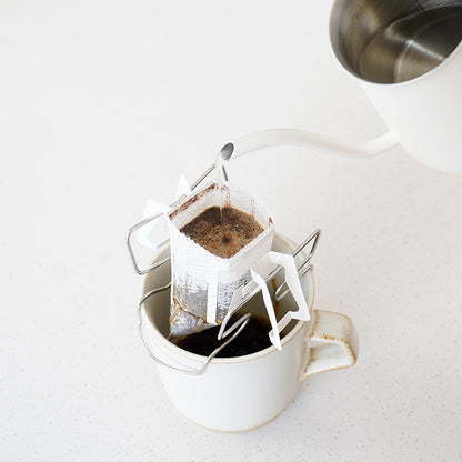 watchget Hanging Ear Drip Coffee Bag Stand Portable Coffee Filter Paper Bag Hanging Ear Drip Holder Stainless Steel Drip Chair for Easy Pour Over