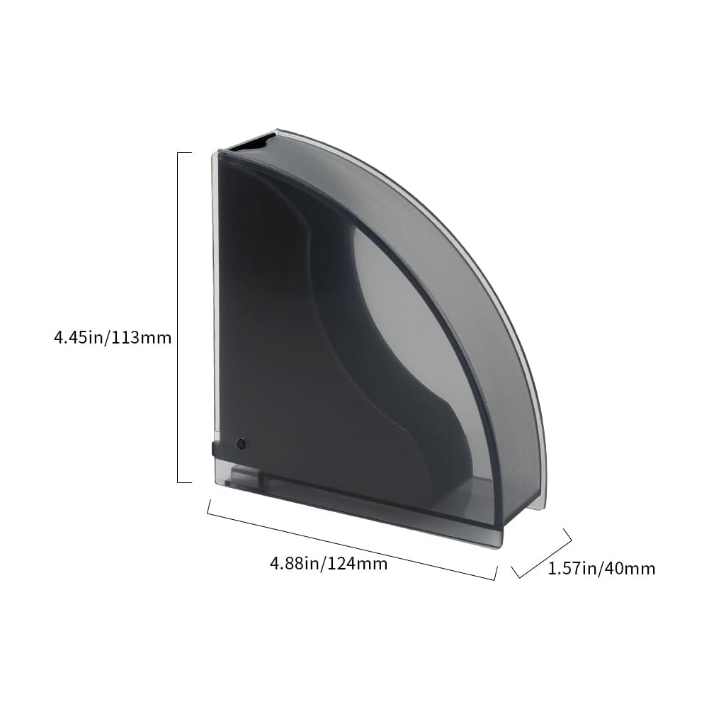 watchget Cone Coffee Filter Holder Acrylic Coffee Filter Container Pour Over Coffee Paper Filter Storage Dispenser For #1 Cone Coffee Filter Paper, Black