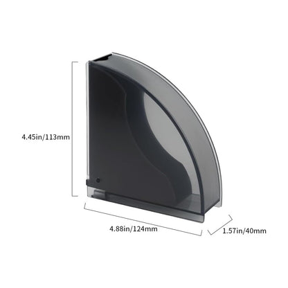 watchget Cone Coffee Filter Holder Acrylic Coffee Filter Container Pour Over Coffee Paper Filter Storage Dispenser For #1 Cone Coffee Filter Paper, Black
