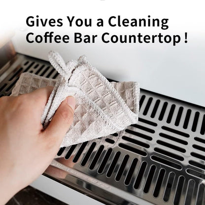 watchget Barista Microfiber Cloths (12"x12") Professional Cleaning Towels for Espresso Machines, Steam Wands & Countertops Essential Coffee Bar Accessories