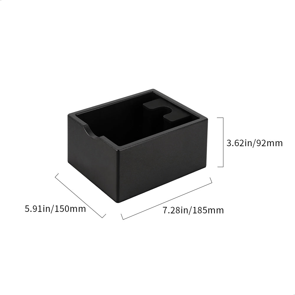 watchget Espresso Knock Box, Coffee Ground Knock Box, Dual Function Storage and Tamping Tool with Non-Slip Base, Made of Durable ABS Plastic, Perfect for Baristas and Coffee Enthusiasts