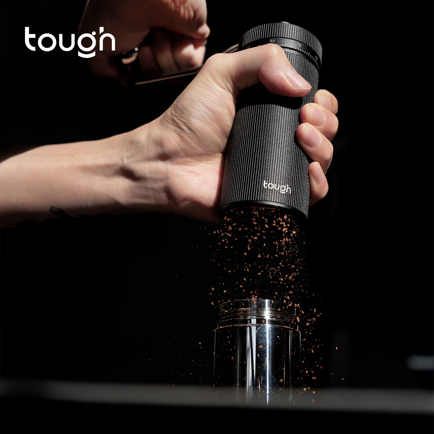 Jingren M1 Grinder - External-Adjustment Hand Coffee Grinder, Stainless Steel Burr Grinder for Pour Over Coffee Beans