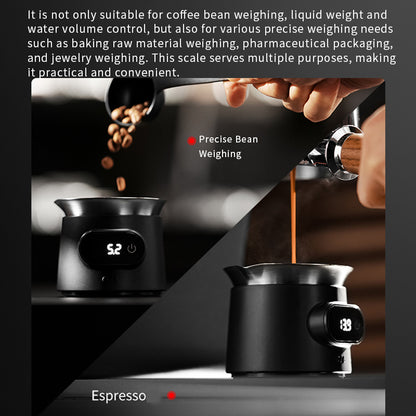 MHW-3BOMBER ESP Electronic Scale - Mini High-Precision Specialized Scale for Weighing Coffee Beans in Espresso Making