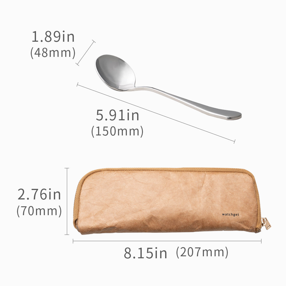 watchget Coffee Cupping Spoon Holder Bag - Professional Coffee Cupping Spoon Storage Bag - Ultra Lightweight DuPont Paper - Yellow - Unisex - Classic Style