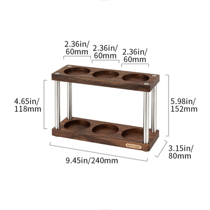 watchget Espresso Coffee Tamper Station Double-Deck Espresso Tamper Storage Stand Rack Fit For 51-58mm Tamper, Distributor