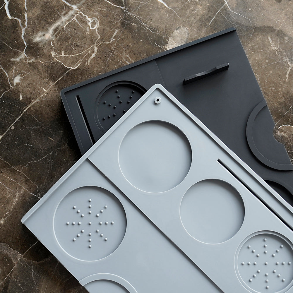 Espresso Tamping Mat - Espresso Tamping Station Food Grade Silicone Coffee Tamper Mat Espresso Accessory for Baristas Home Kitchen Bar Coffee Shop 9.84Inch x 7.87Inch