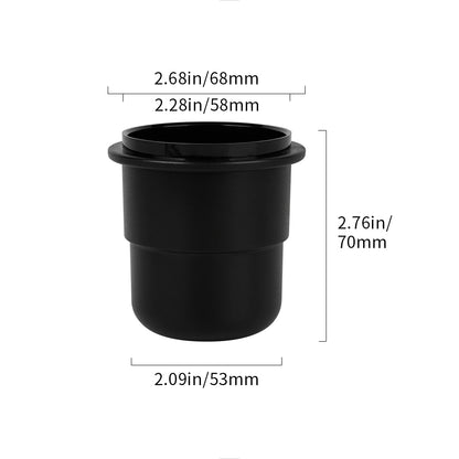 watchget 58mm Dosing Cup Espresso Coffee Dosing Cup Compatible with 58mm Portafilters Plastic Espresso Dosing Cup Coffee Machine Accessories