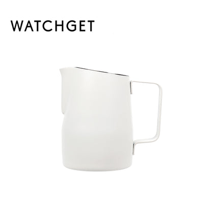 watchget Milk Frothing Pitcher 15oz/450ml Stainless Steel Frothing Pitcher Espresso Steaming Pitcher Milk Frother Cup Cappuccino Latte Art Coffee Machine Accessories Milk Jug