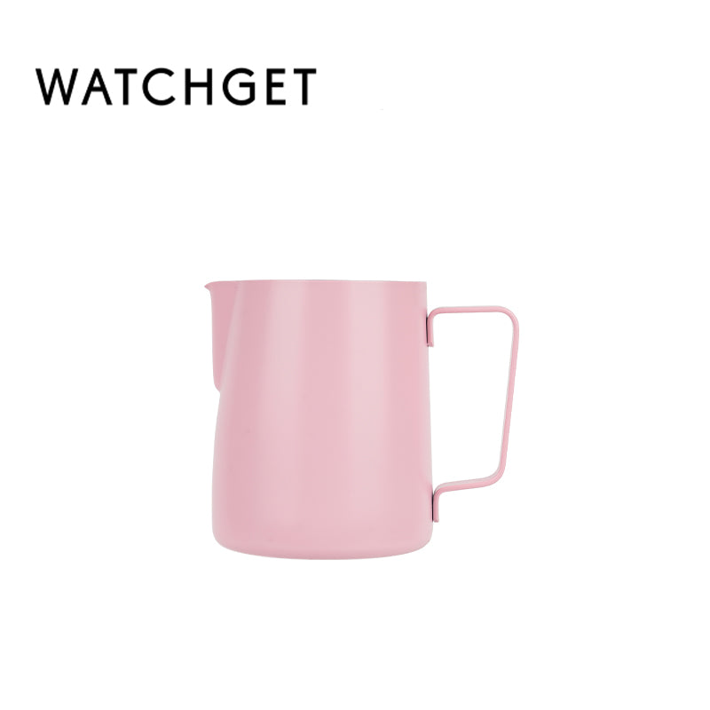 watchget Milk Frothing Pitcher 350ml/600ml/900ml/1500ml (12oz/20oz/32oz/52oz) - Stainless Steel Espresso Steaming Pitcher for Cappuccino, Latte Art, Milk Jug Coffee Frother Cup, Black